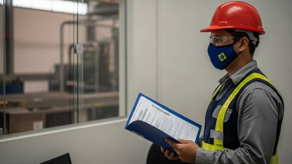 Segurança industrial com análise detalhada de riscos e procedimentos.
