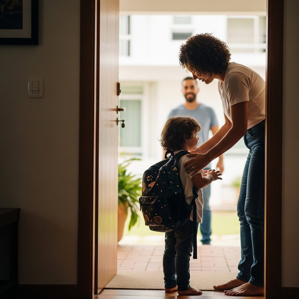 Imagem de uma profissional de saúde conversando com paciente, discutindo documentos clínicos em ambiente hospitalar.